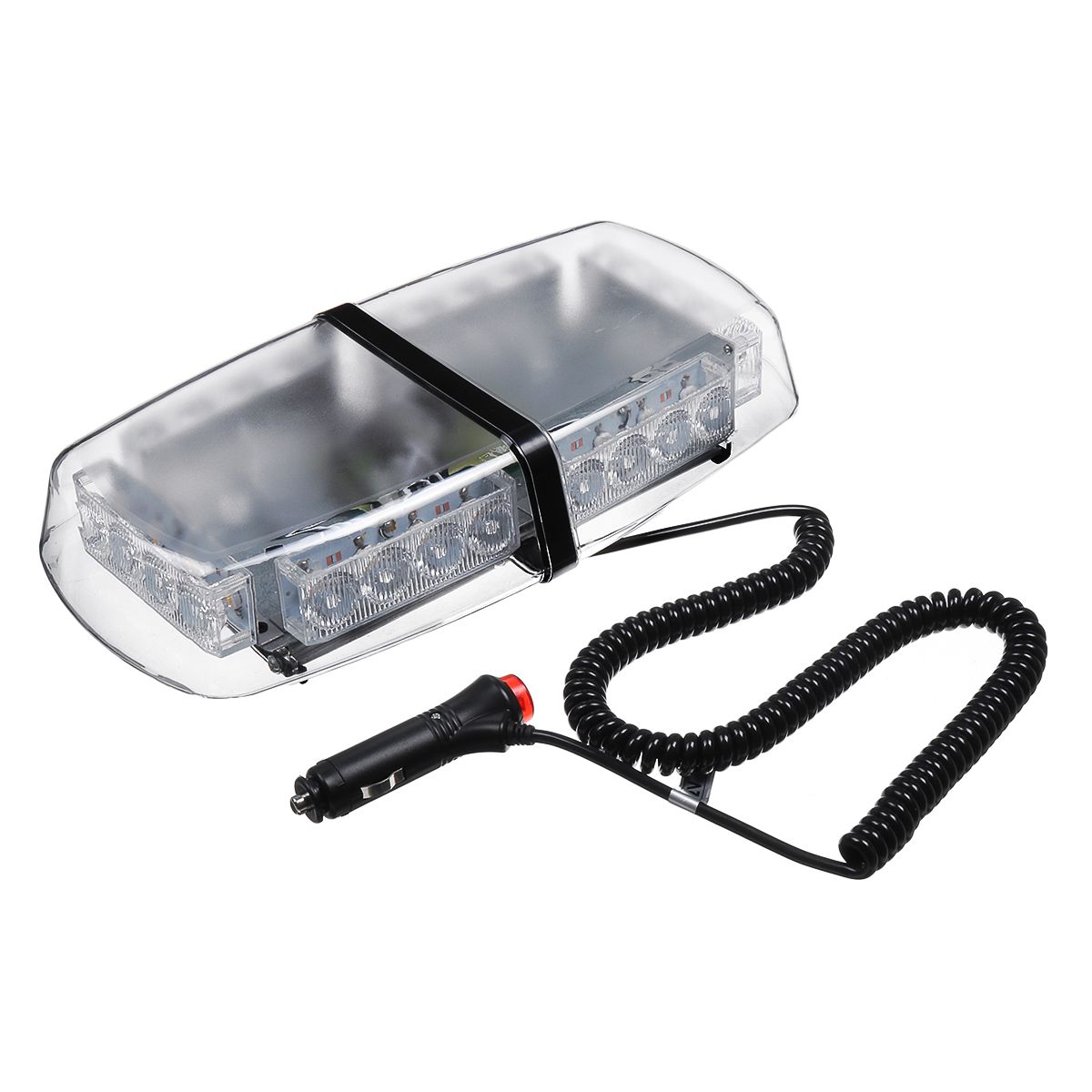 12V-24-LED-Car-Roof-Strobe-Light-WhiteYellow-Dual-Light-7-Flash-Modes-with-Magnetic-Base-1676363