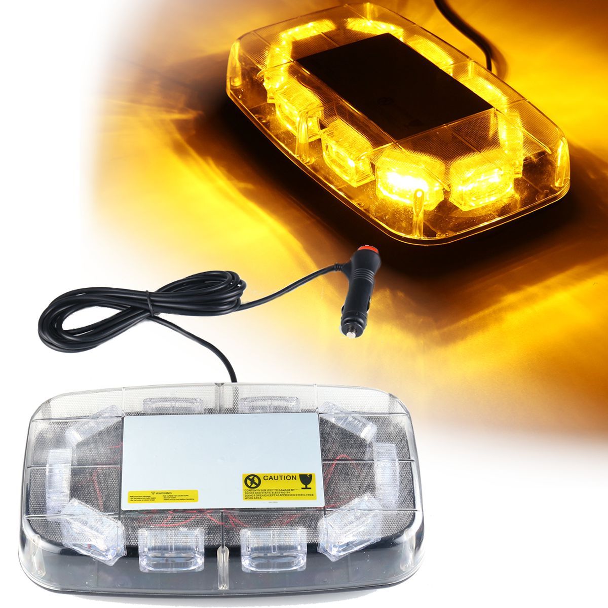 12V-24V-30-LED-Mini-Amber-Flashing-Emergency-Light-Bar-Strobe-Rotating-Beacon-Warning-Lamp-1284930