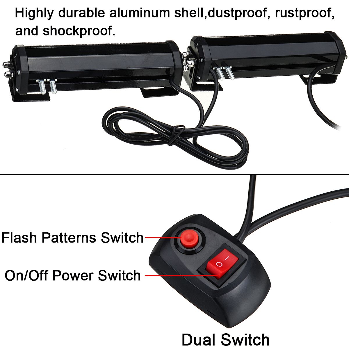 12V-36W-12LED-Car-Strobe-Flash-Grille-Light-Warning-Hazard-Emergency-Lamp-Bars-Waterproof-1589758