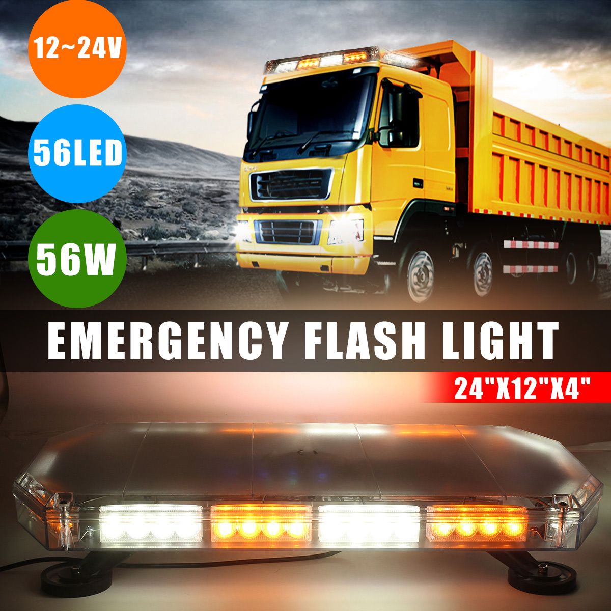 12V-56W-56LED-Car-Strobe-Emergency-Flashing-Light-Bar-Beacon-Warning-Lamp-1307069