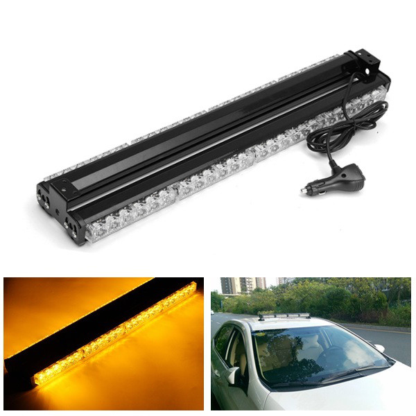 144W-6000K-Car-Strobe-Beacon-Lamp-LED-Emergency-Warning-Light-Bar-Amber-1105931