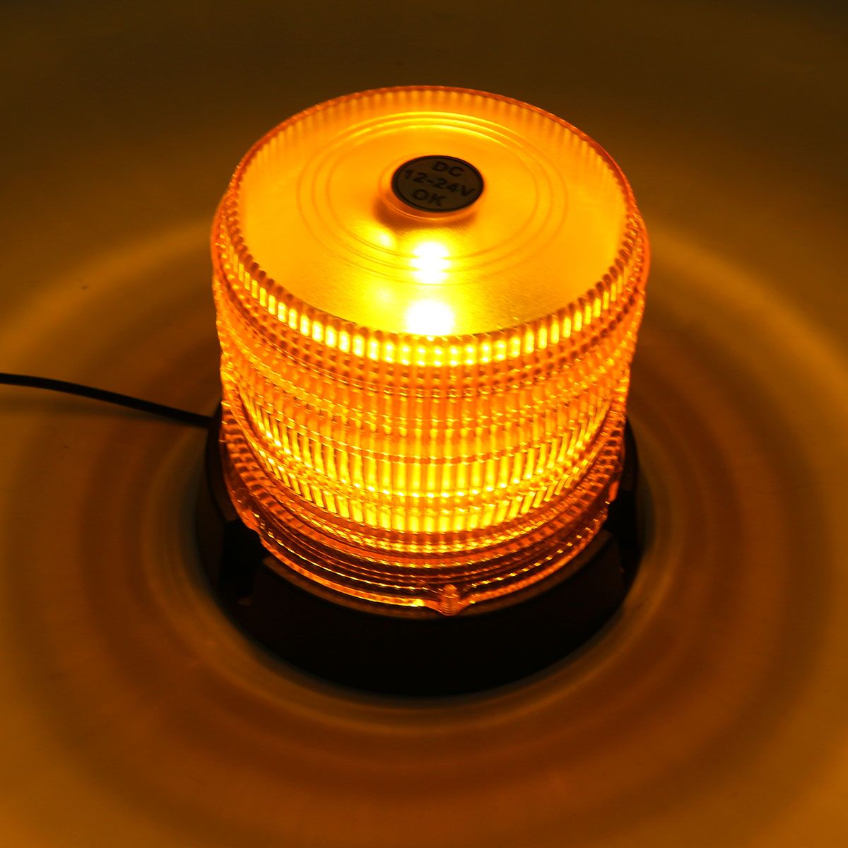 16-SMD-LED-12V-24V-Magnetic-Flashing-Beacon-Strobe-Recovery-Warning-Light-Amber-1713020