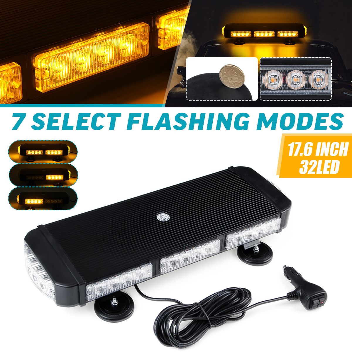 176Inch-32LED-96W-Magnetic-Car-Roof-Top-Emergency-Warning-Light-Bar-Strobe-Lamp-Amber-Beacon-Waterpr-1698281