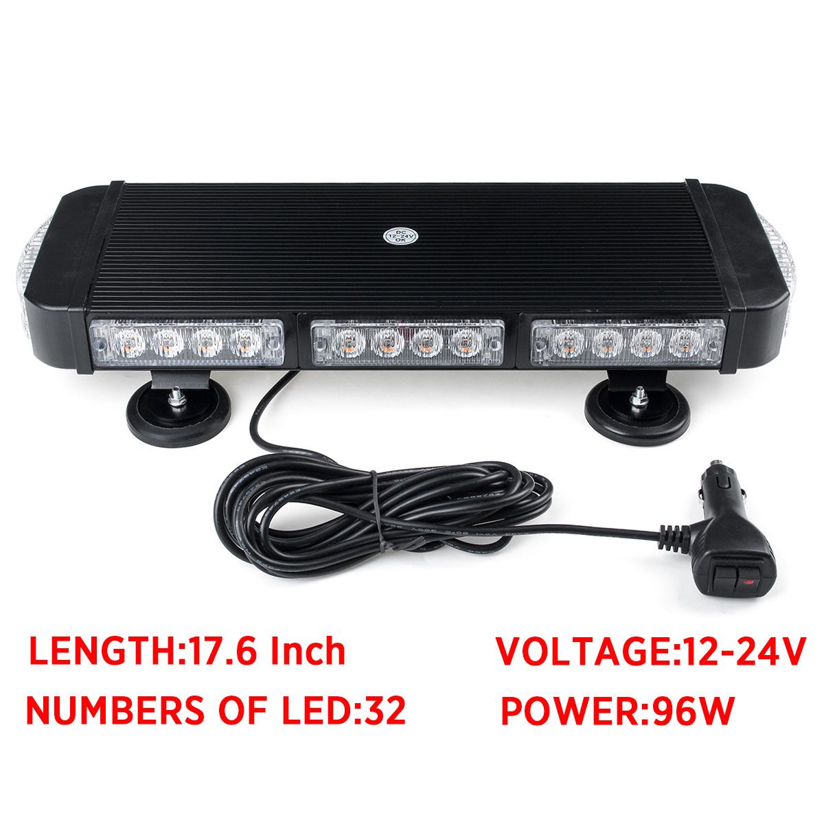 176Inch-32LED-96W-Magnetic-Car-Roof-Top-Emergency-Warning-Light-Bar-Strobe-Lamp-Amber-Beacon-Waterpr-1698281