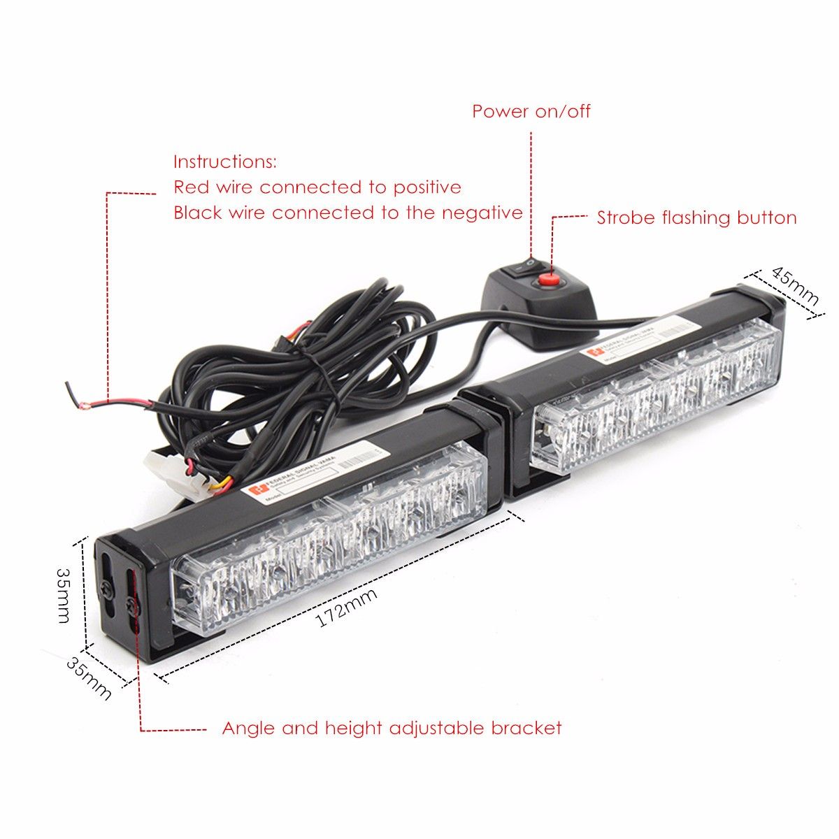 2-in-1-LED-Strobe-Lights-Front-Grille-Flashlight-Warning-Lamp-12V-6W-for-SUV-Truck-Off-Road-Car-1095629