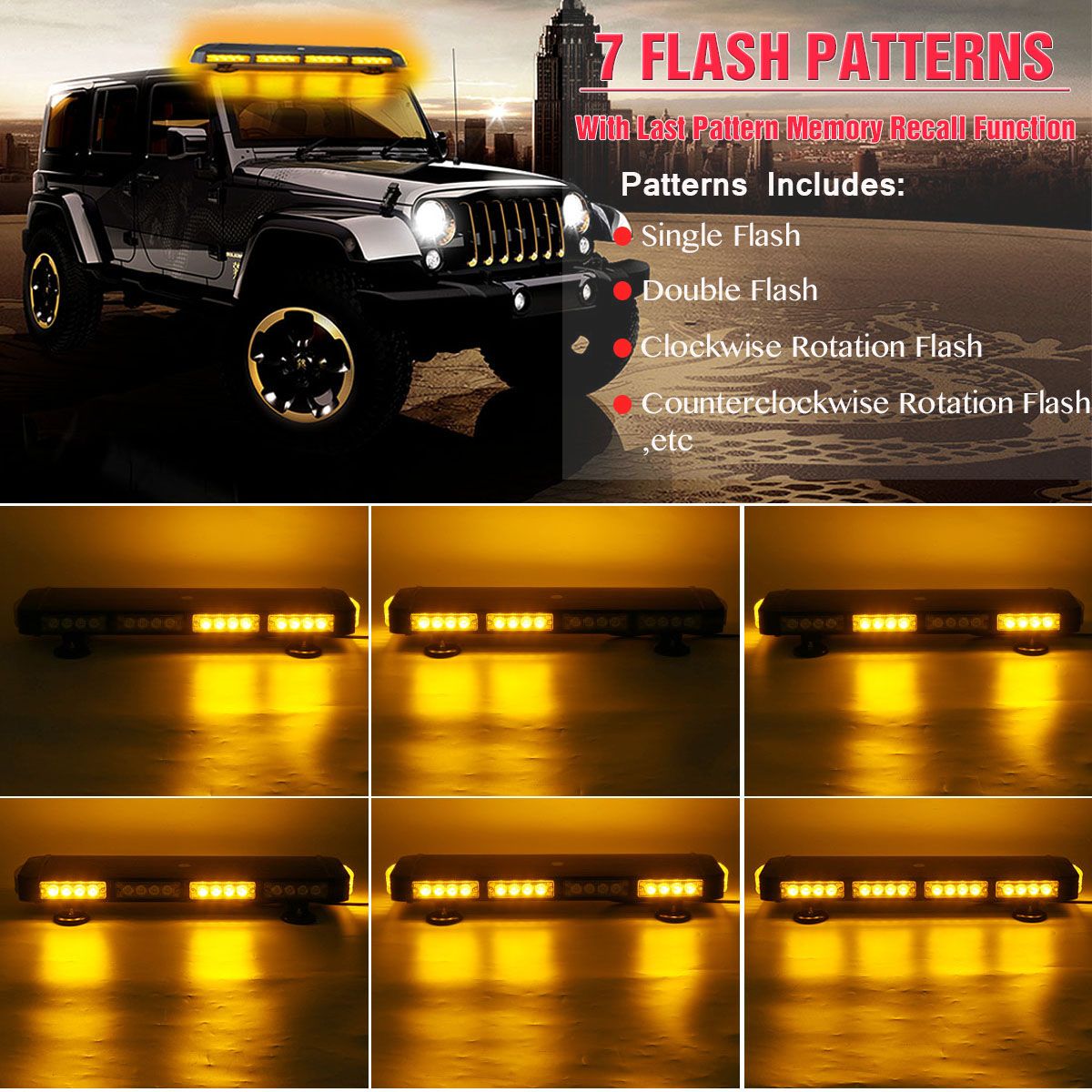 22Inch-40LED-Car-Roof-Top-Warning-Strobe-Light-Bar-7-Flashing-PatternS-Beacon-Magnetic-Amber-Lamp-1698866