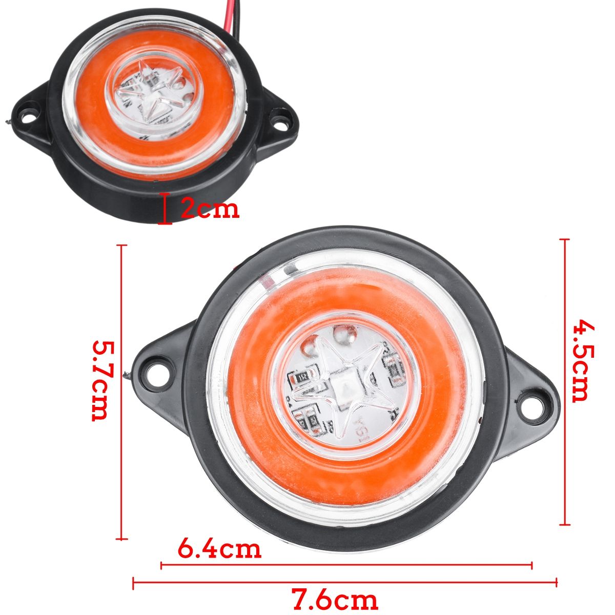 2PCS-LED-Side-Marker-Strobe-Light-Lamp-Trailer-Truck-Lorry-Van-Caravan-1759305