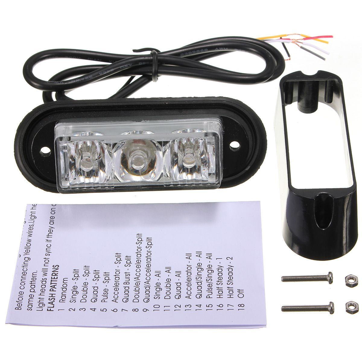3-LED-Flashing-Strobe-Recovery-Beacon-Lights-Breakdown-Lamp-Trunk-Lorries-Amber-1004089