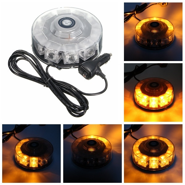 30W-LED-Car-Emergency-Strobe-Light-Beacon-Flashing-Warning-Lamp-Amber-1099965
