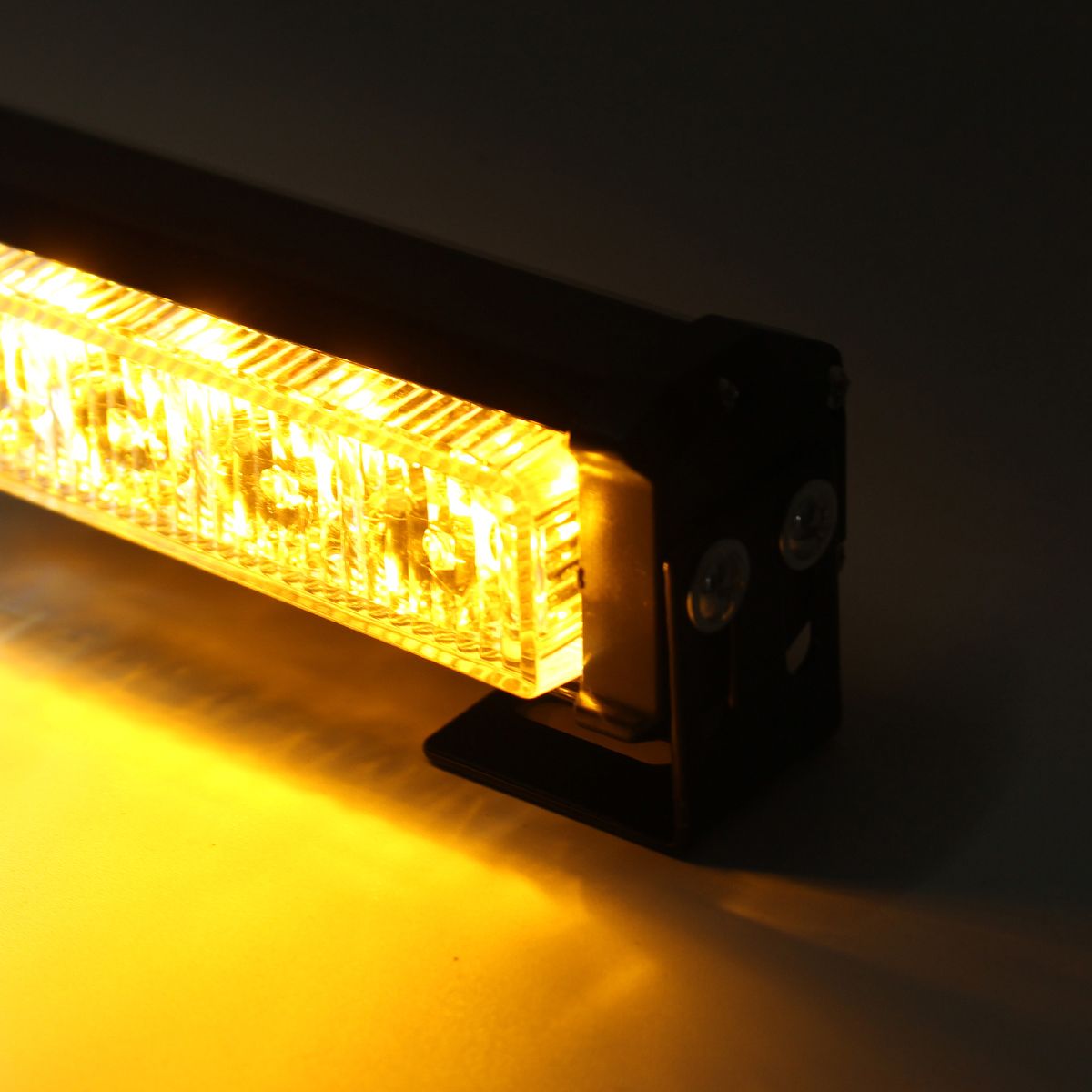 31quot-28-LED-Car-Flashing-Warning-Light-Bar-Traffic-Flash-Strobe-Lamp-DC12V-Amber--White-1346562