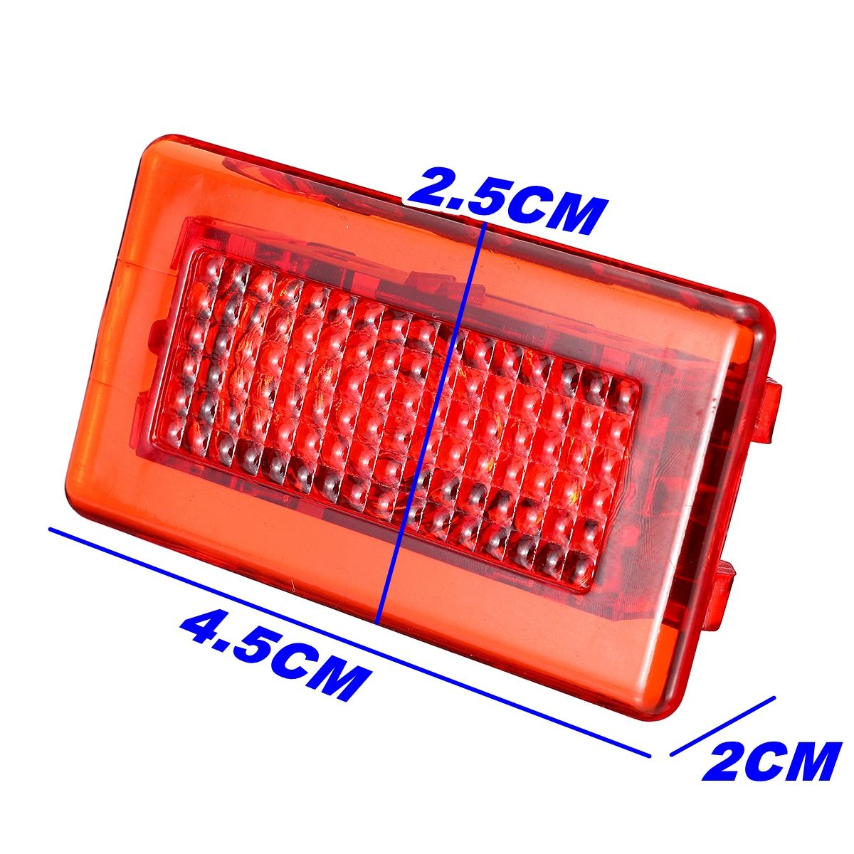 4-SMD-LED-Door-Side-Warning-Signal-Light-High-Output-Interior-Flash-Lamp-Red-Upgrade-2PCS-for-Tesla--1478754