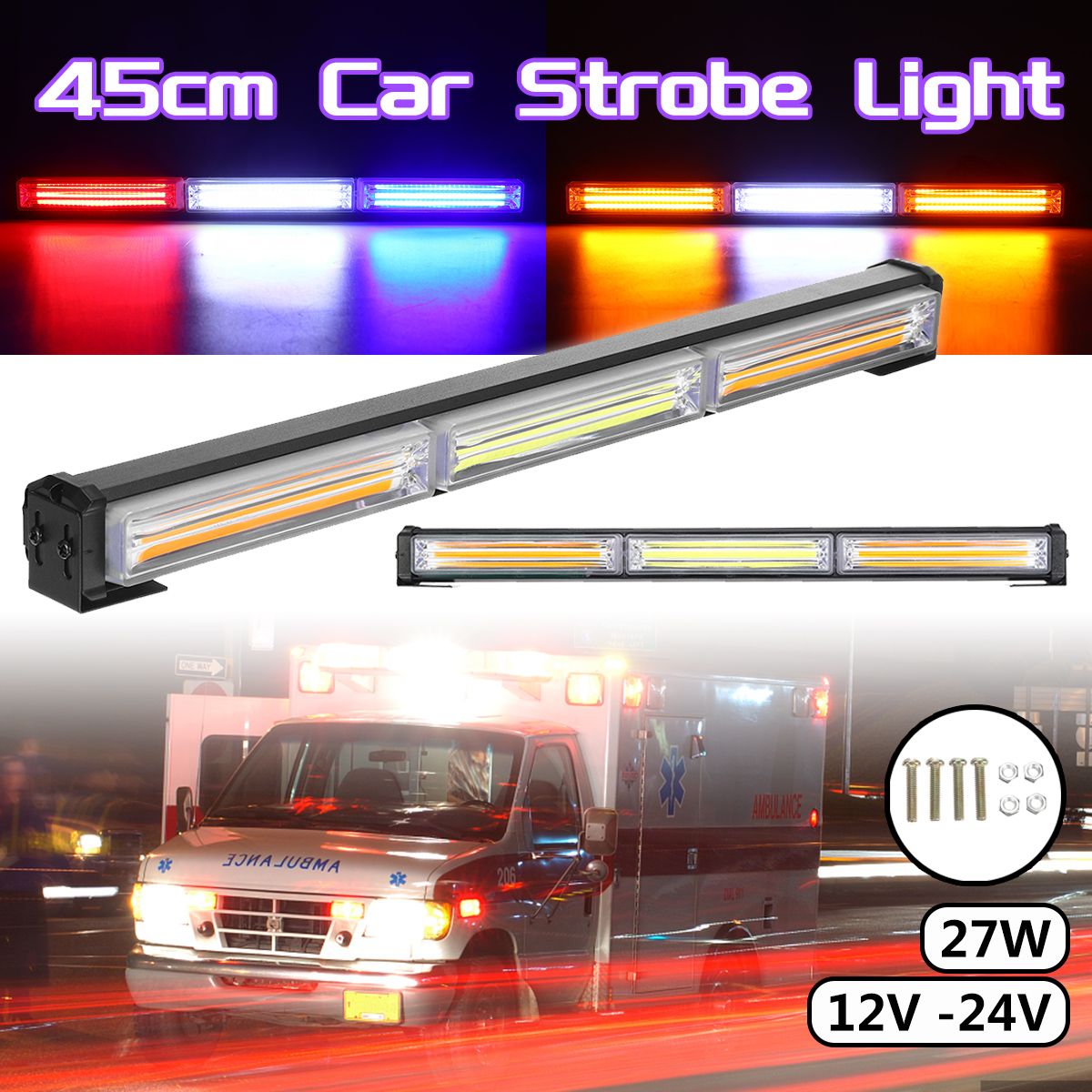 45cm-3-Section-Single-sided-Car-Flashing-Led-Light-COB-Engineering-Vehicle-Warning-Ceiling-Bar-Light-1702888