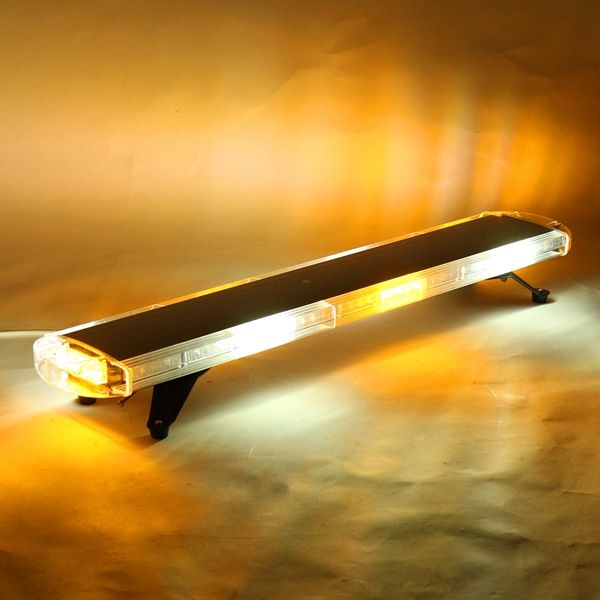 47Inch-88W-LED-Emergency-Strobe-Lights-Bar-Flash-Warning-Lamp-Yellow--White-for-Car-Truck-SUV-1115928