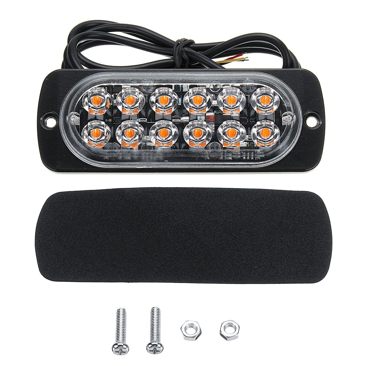4PCS-36W-12-LED-Ultra-thin-Car-Emergency-Flashing-Lights-Flash-Warning-Strobe-Lamp-1224V-Amber-1611416