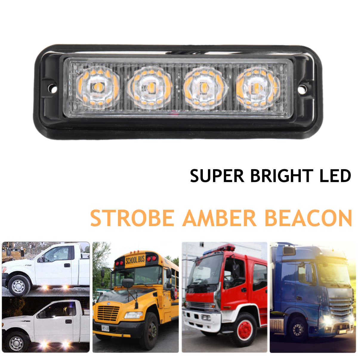 4W-LED-Strobe-Flash-Light-Side-Marker-Emergency-Beacon-Warning-Lamp-Yellow-12V-24V-for-Car-Truck-1606074