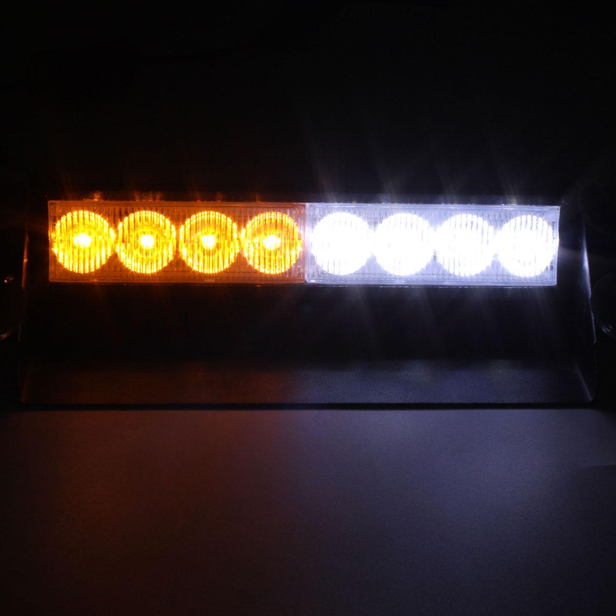 8-LED-Car-Strobe-Flash-Warning-Light-Emergency-Sucker-Wind-Shield-WhiteAmber-1057010