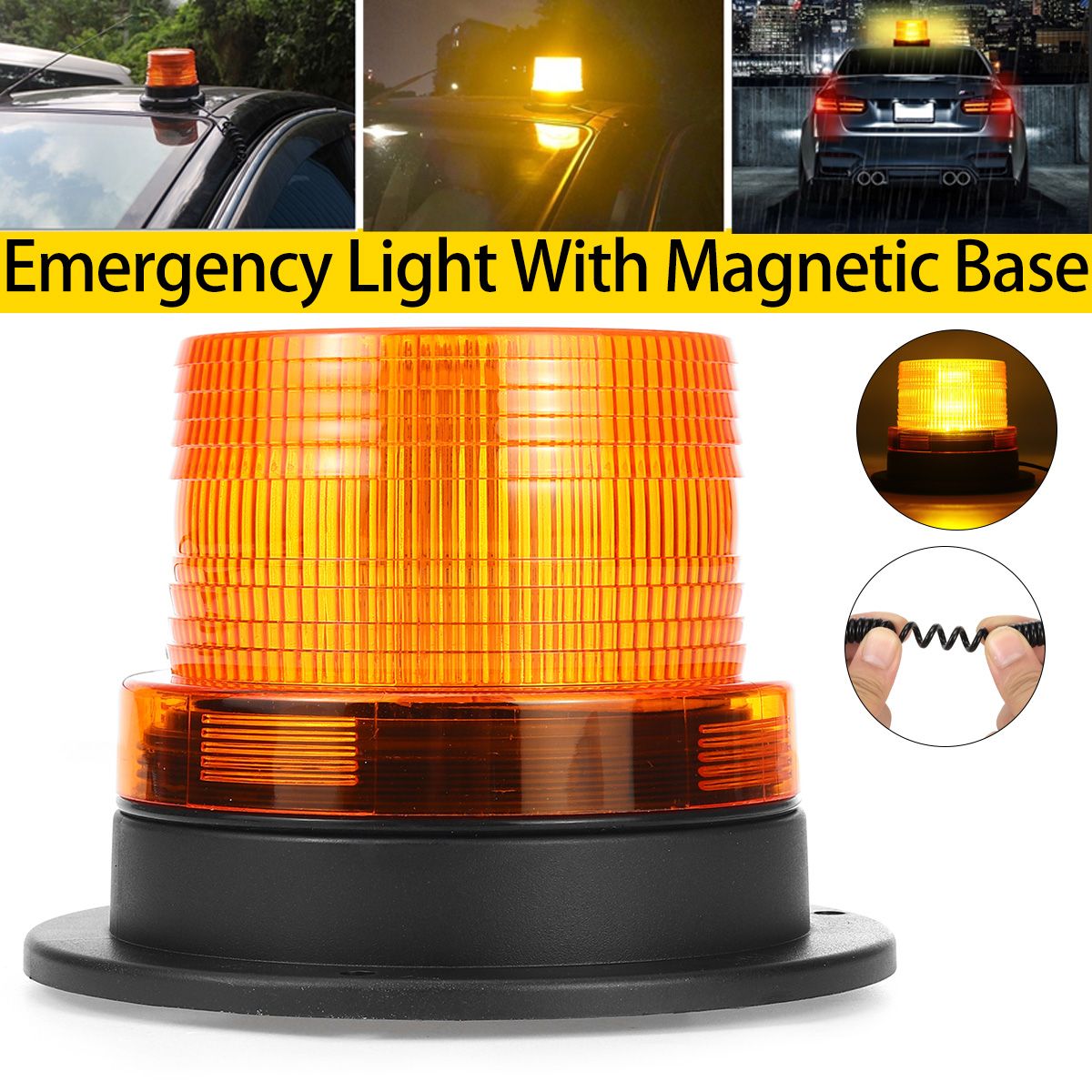 Car-Bus-Roof-Emergency-Flash-Strobe-Round-LED-Beacon-Warning-Light-Magnetic-1763140