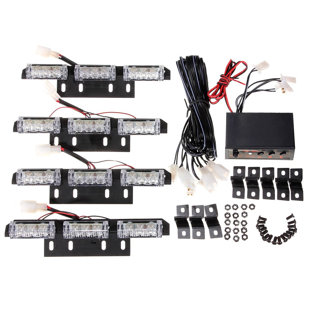 LED-Car-Grille-Strobe-Light-Mini-Police-Emergency-Warning-Signal-Flash-Lamp-18W-12V-Amber-4PCS-912804