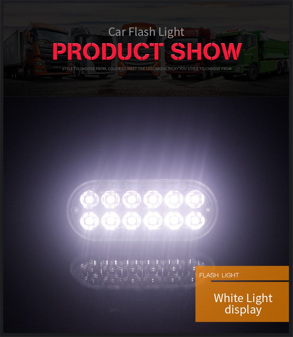 Ultra-thin-12LED-Side-Strobe-Lights-36W-Flash-Lamp-Aluminum-Housing-7-Colors-12-24V-for-Pickup-Truck-1626550