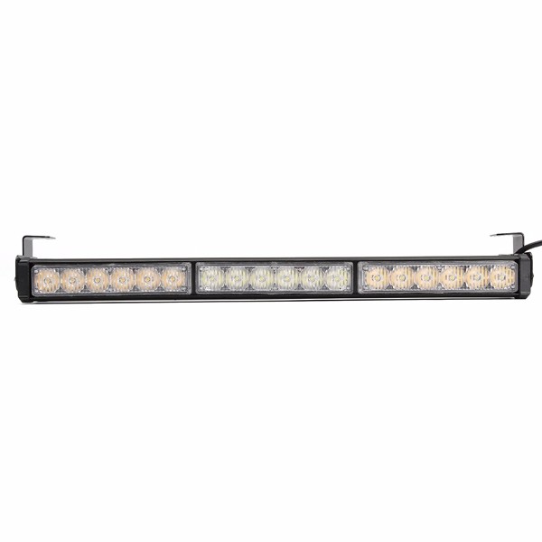 Universal-12V-108W-6000K-LED-Strobe-Warning-Light-Flashing-Work-Light-Bar-White-Amber-1106995