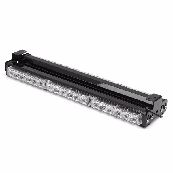 Universal-12V-108W-6000K-LED-Strobe-Warning-Light-Flashing-Work-Light-Bar-White-Amber-1106995