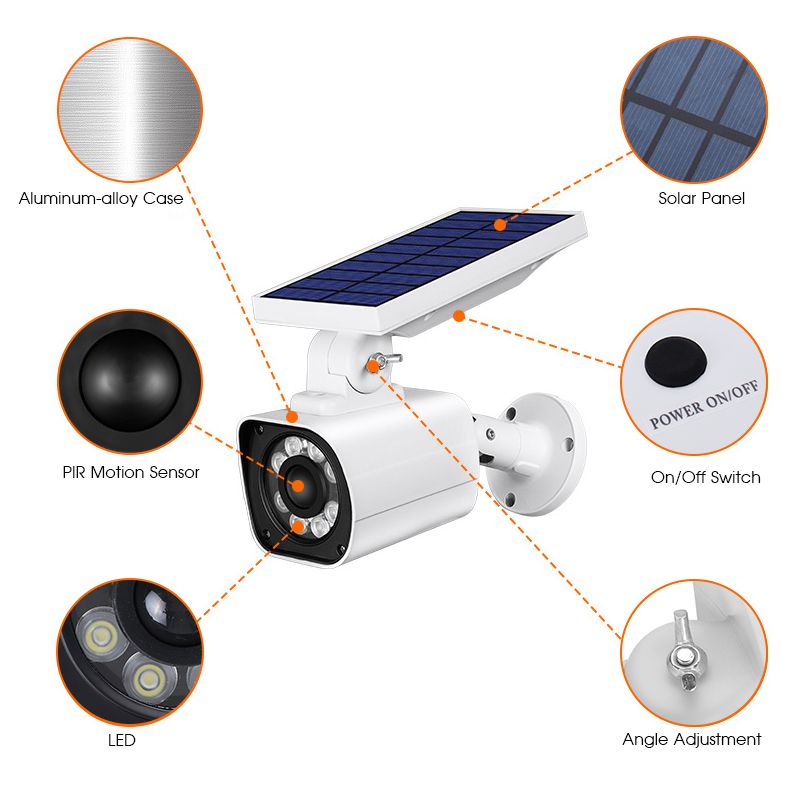 1000LM-5W-8-LED-Solar-Power-LED-Light-Dummy-Security-Camera-Wall-Lamp-Motion-Sensor-IP66-1422018