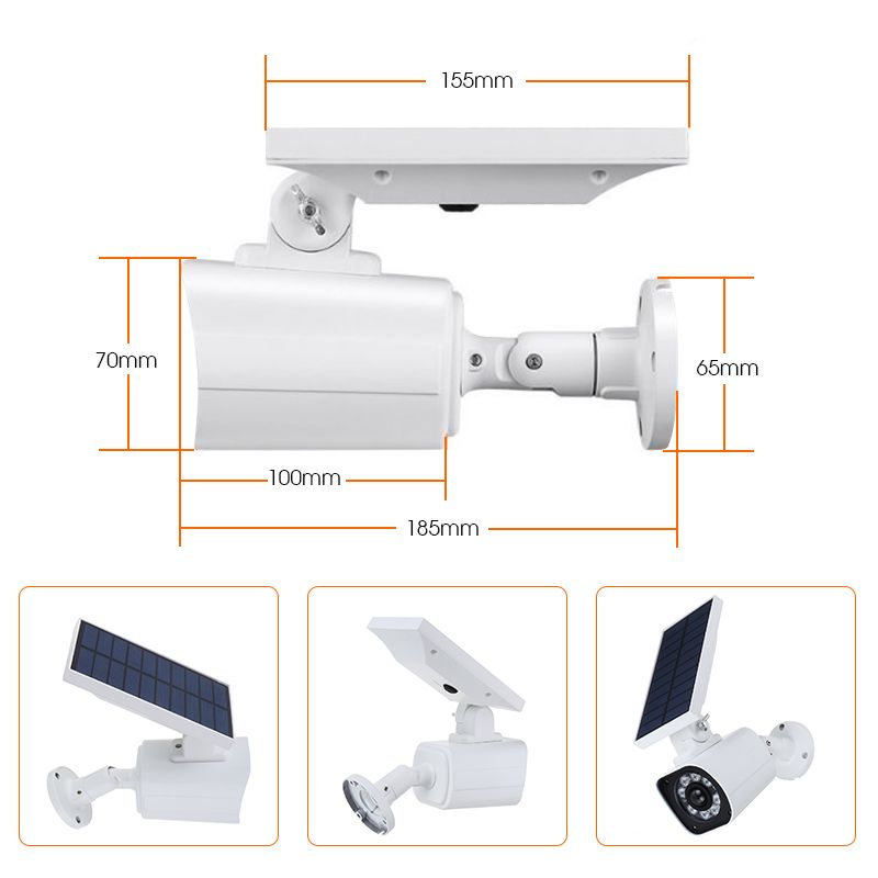 1000LM-5W-8-LED-Solar-Power-LED-Light-Dummy-Security-Camera-Wall-Lamp-Motion-Sensor-IP66-1422018