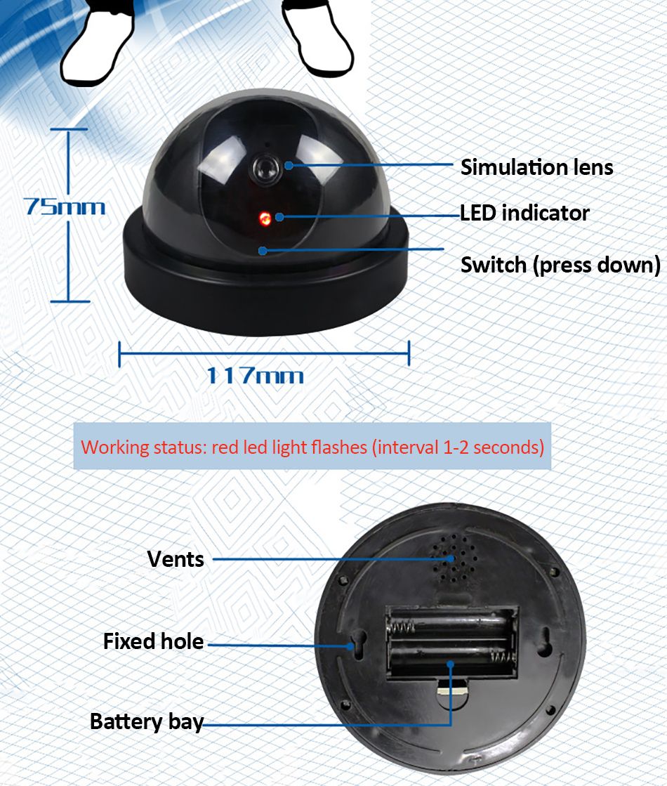 No-Battery-Simulation-Monitoring-Simulation-Camera-False-Monitoring-Camera-Mini-False-Hemisphere-F-a-1543325