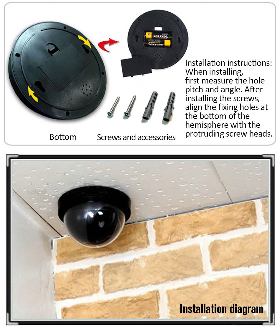 No-Battery-Simulation-Monitoring-Simulation-Camera-False-Monitoring-Camera-Mini-False-Hemisphere-F-a-1543325