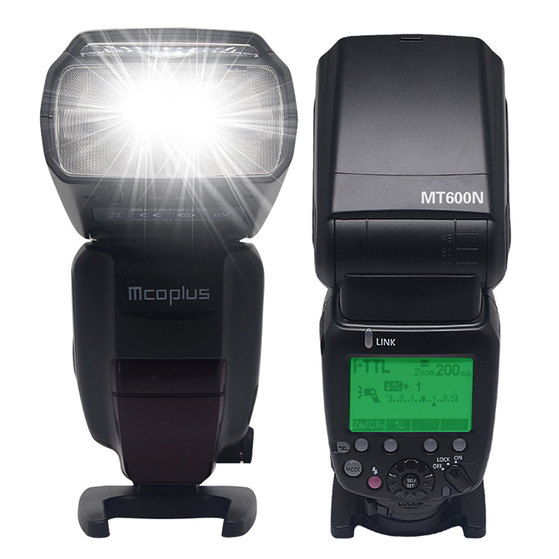 Mcoplus-MT600N-GN60-High-Speed-Sync-18000s-I-TTL-Master-Slave-On-Camera-Flash-Speedlite-for-Nikon-DS-1731686