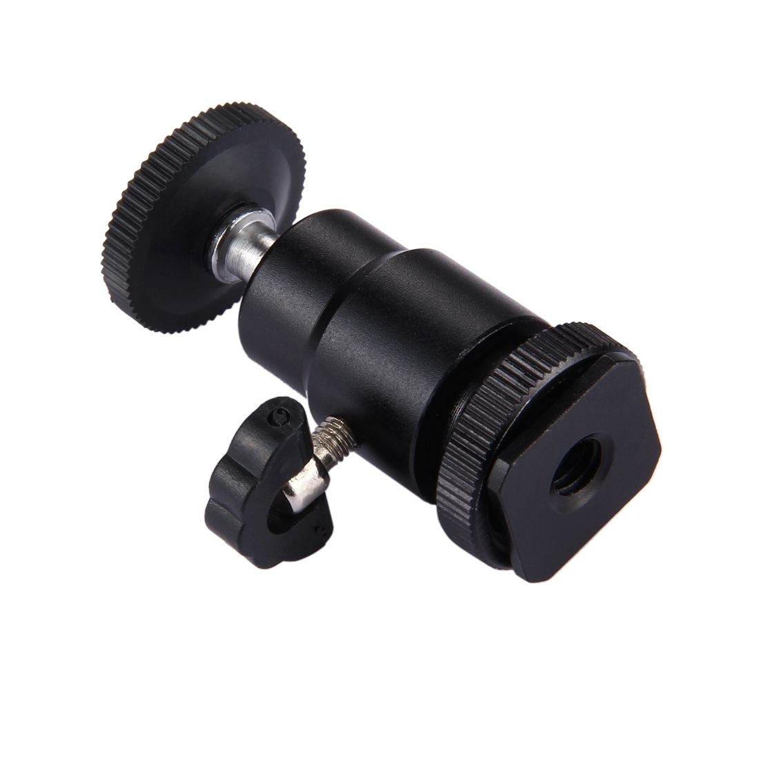 PULUZ-PU211-Cold-Shoe-Tripod-Head-Mount-Adapter-Tripod-Screw-Head-with-Lock-for-DSLR-Camera-1244391