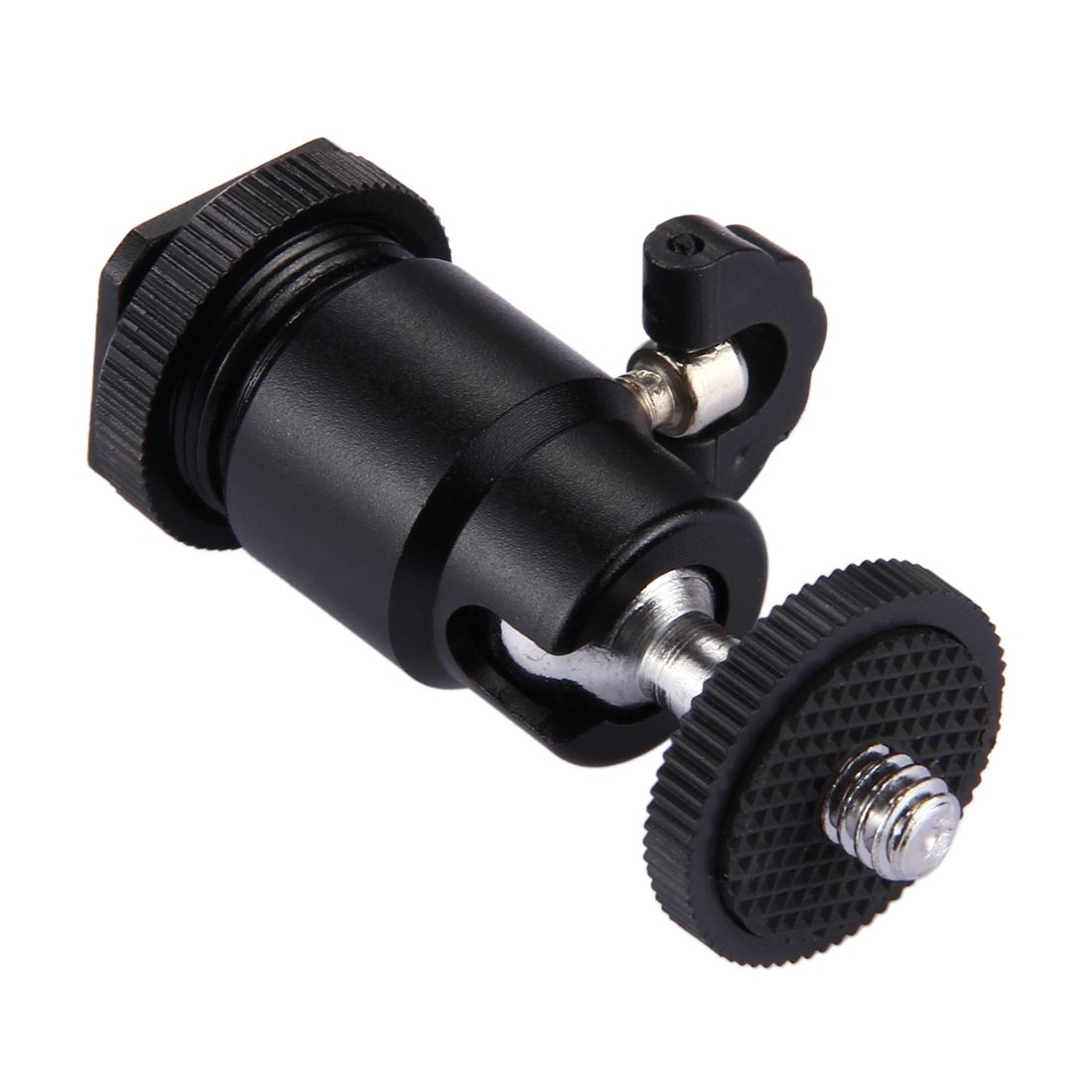 PULUZ-PU211-Cold-Shoe-Tripod-Head-Mount-Adapter-Tripod-Screw-Head-with-Lock-for-DSLR-Camera-1244391