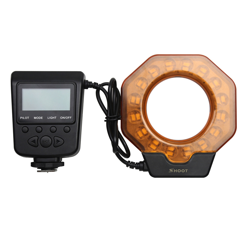 SHOOT-SL-103C-Macro-Ring-Flash-Light-LED-GN15-6800K-Diameter-52-55-58-62-67-72-77mm-Adapter-Ring-1273854