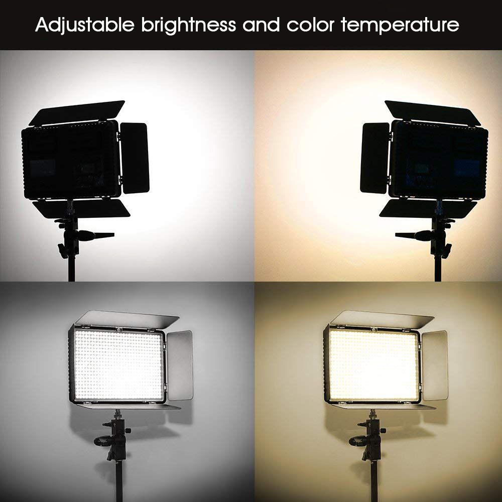 TRAVOR-TL-600AS-LED-Video-Light-3-in-1-Kit-Photography-Lighting-Bi-color-Photo-Lamp-Dimmable-3200K56-1764746