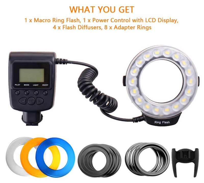 Travor-RF-600D-3000K-9000K-Universal-Macro-LED-Ring-Flash-Video-Light-for-Canon-for-Nikon-for-Sony-D-1628610