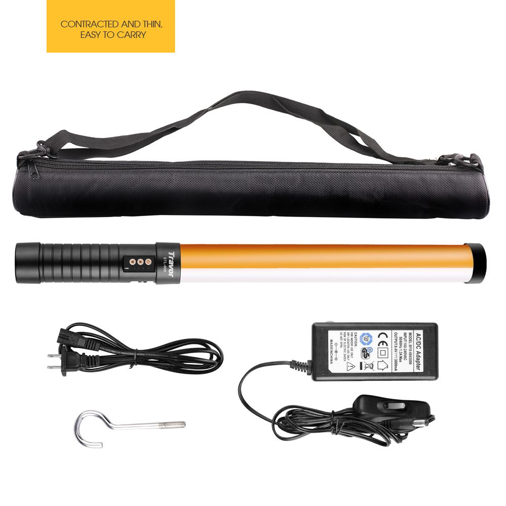 Travor-STL-900-LED-Video-Light-Handheld-LED-Photography-Light-3200K-5500K-Fill-Light-with-NP-F550-Re-1764774