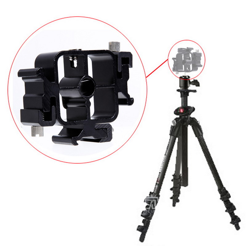 Triple-Hot-ShoE-Mount-Adapter-Flashlight-Stand-Umbrella-Holder-Bracket-for-Canon-Nikon-Pentax-1177335