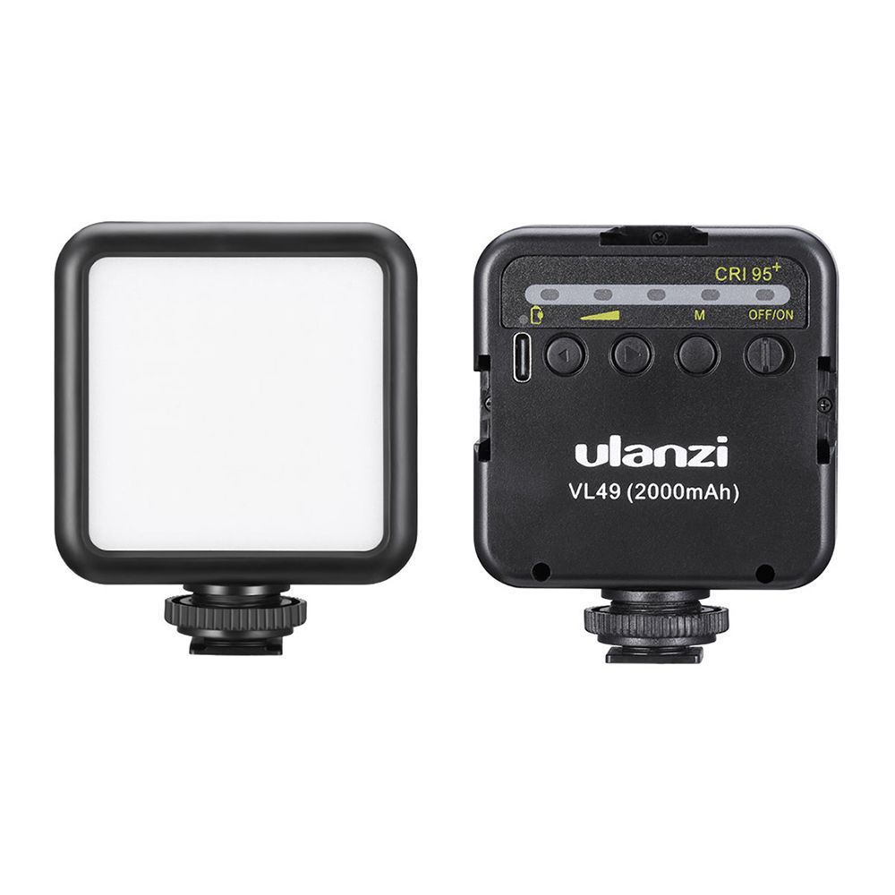 ULANZI-VL49-Mini-LED-Video-Light-Photography-Lamp-6W-Dimmable-CRI95-with-Cold-Shoe-Mount-for-Canon-D-1749617