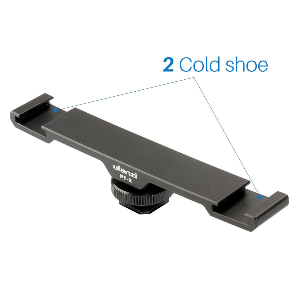 Ulanzi-PT-2-Dual-Cold-Shoe-Flash-Photography-14-Thread-Bracket-Plate-for-Microphone-Flash-Light-1290796