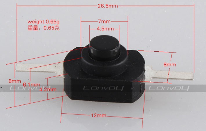 1Pcs-Convoy-1288-DIY-Flashlight-Switch-Black--White-Available--Flashlight-Accessories--1296497