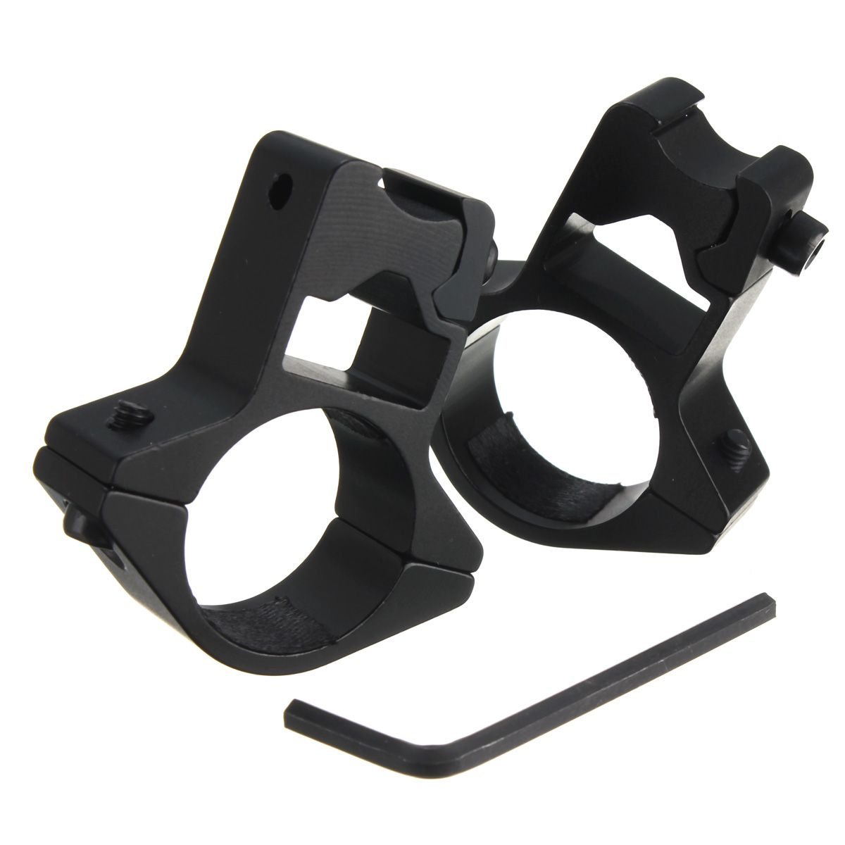 2-Pcs-25mm-Diameter-Flashlight-Holder-Aluminum-Scope-Mount-11mm-Dovetail-Rail-for-Hunting-Fishing-1714559