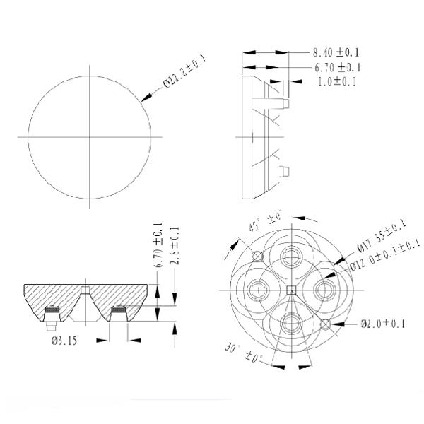 Astrolux-22mm-4-In-1-Lens-Flashlight-Accessories-For-XPG-XPL-HI-Nichia-219-1055292