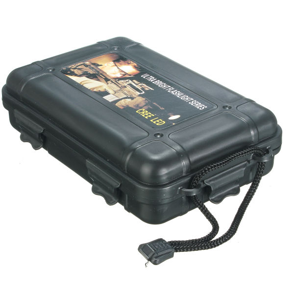 Black-Plastic-Flashlight-Tool-Storage-Case-Box-For-Outdooors-Flashlight-Accessories-975934