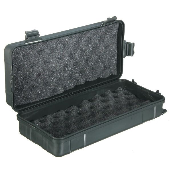 Black-Plastic-Flashlight-Tool-Storage-Case-Box-For-Outdooors-Flashlight-Accessories-975934