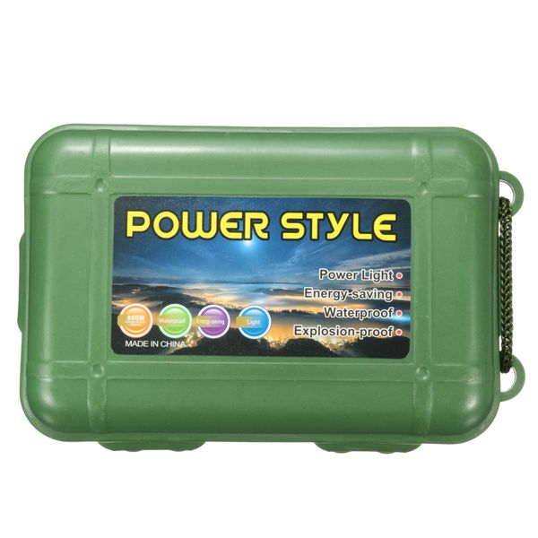 Green-Plastic-Flashlight-Tools-Storage-Case-Box-For-Outdooors-145-x-95-x-4cm-1120048