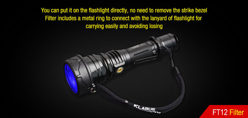 Klarus-FT12-45mm-LED-Flashlight-Bezl-Filter-For-Klarus-XT12GTXT15-1224306