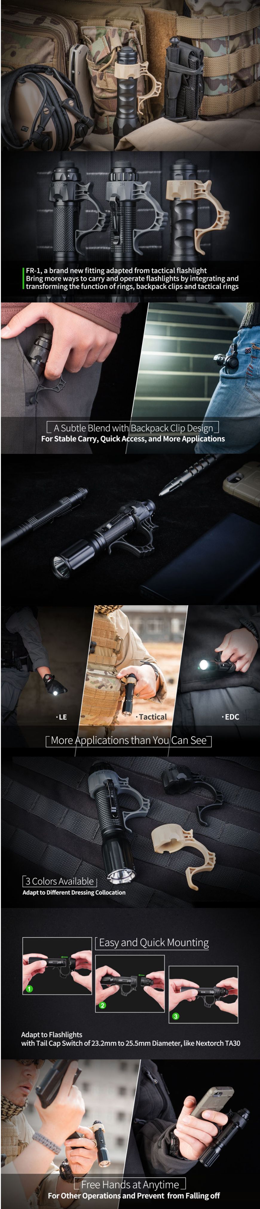 NEXTORCH-FR1-232-255mm-Professtional-Tactical-Flashlight-Ring-Multi-Function-Finger-Ring-Flashlight--1658086