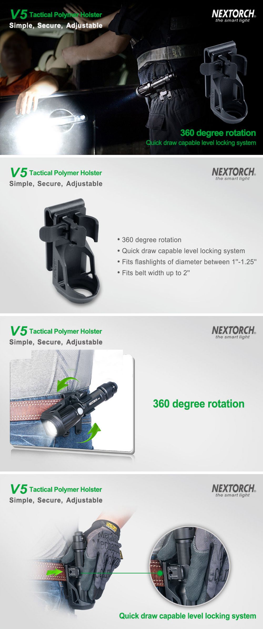 NEXTORCH-V5-360deg-Rotation-Tactical-Flashlight-Holster-Duable-Flashlight-Holder-for-1quot-125quot-F-1731021