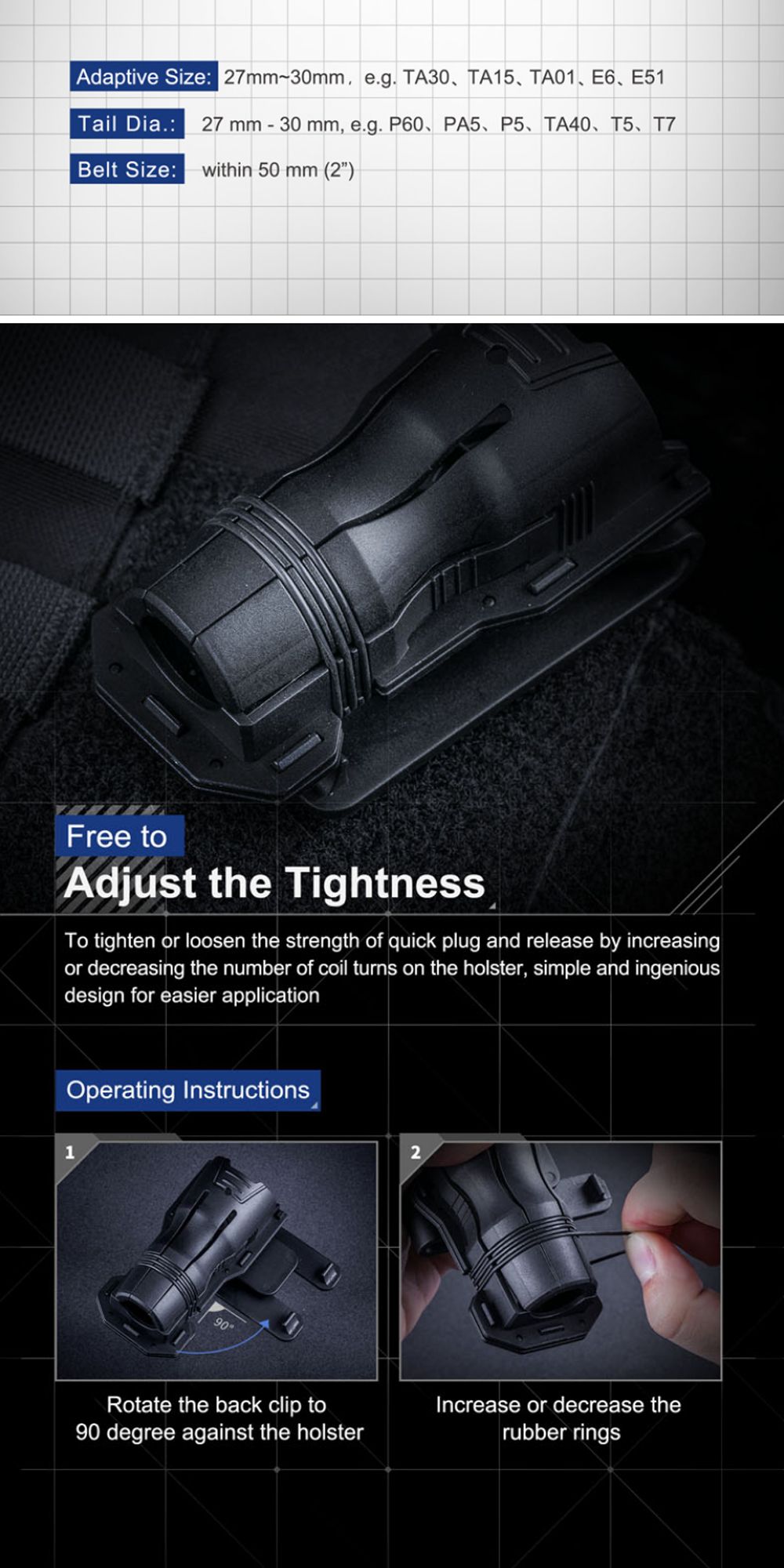 NEXTORCH-V6-360deg-Tactical-Flashlight-Holster-Angle-Rotatable-for-27-30mm-Diameter-Flashlight-1731024