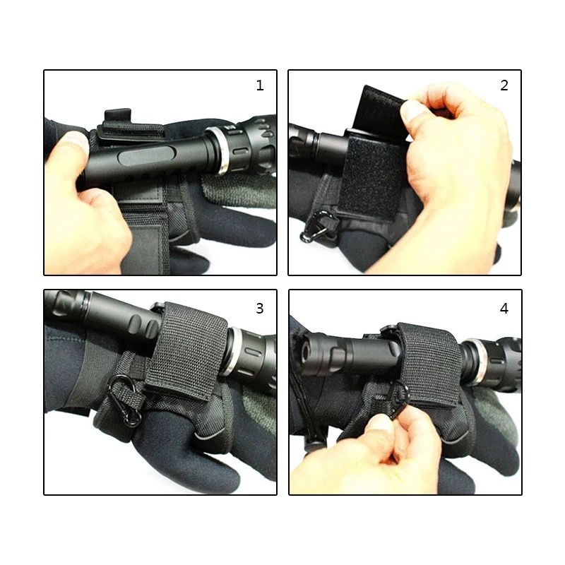 NITESUN-Neoprene-Underwater-Scuba-Diving-Flashlight-Holder-Wrist-Strap-Hand-Arm-Mount-Gloves-for-242-1743198